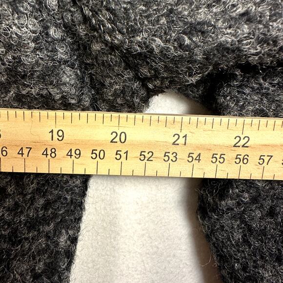 Anne Klein Wool Hooded Coat Womens M Winter Overcoat Warm Cozy Minimalist Office - Picture 11 of 13
